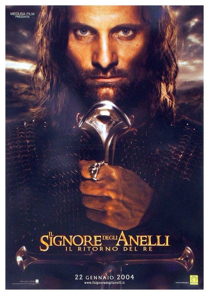 Il Signore degli Anelli - Il ritorno del re, la locandina italiana del film