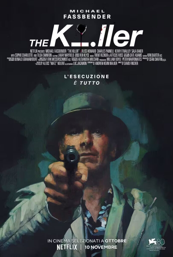 The Killer, Italian poster for a film by David Fincher