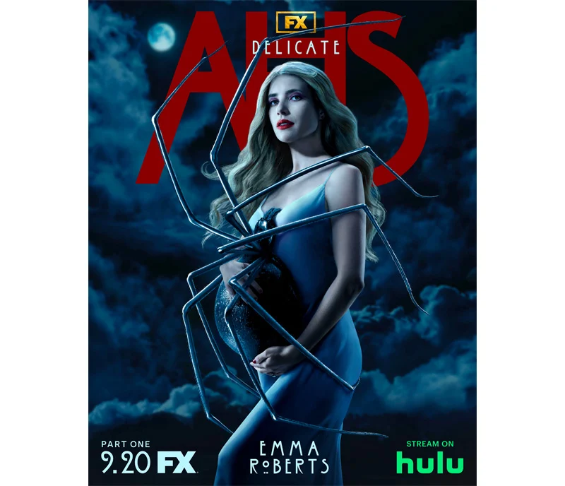 American Horror Story: Delicate, Emma Roberts in un character poster della serie