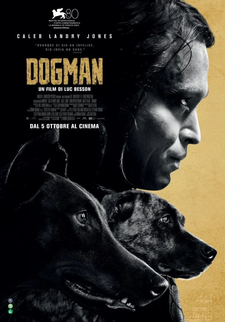 Dogman, la locandina italiana del film di Luc Besson