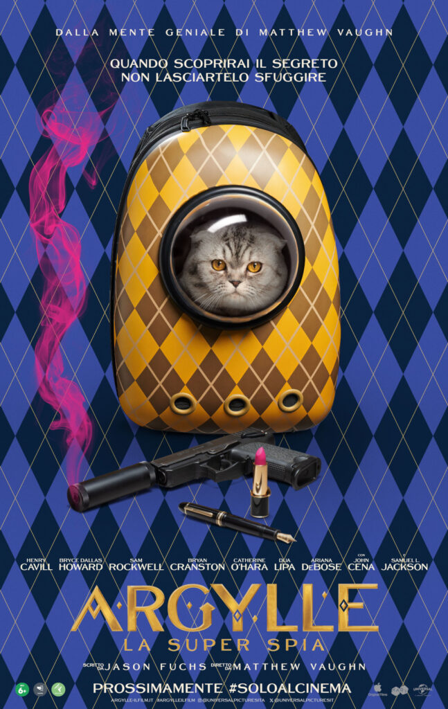 Argylle, il poster italiano del film di Matthew Vaughn
