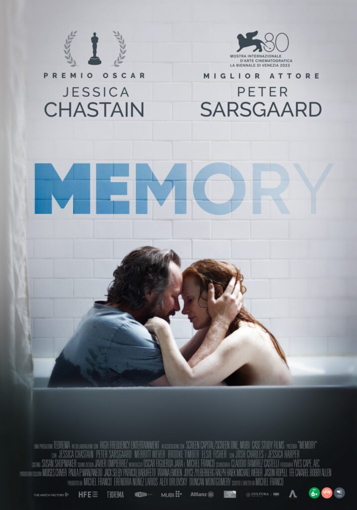 Memory, la locandina italiana del film di Michel Franco