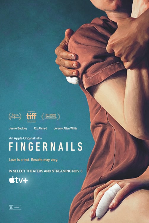 Fingernails - Una diagnosi d'amore, la locandina del film di Christos Nikou