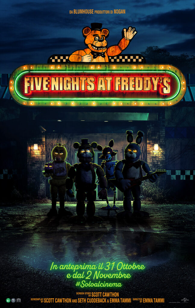 Five Nights at Freddy's, la locandina italiana del film