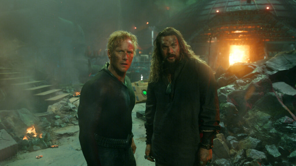Aquaman e il regno perduto, Jason Momoa e Patrick Wilson in una scena del film
