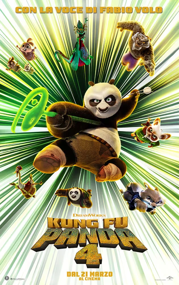 Kung Fu Panda 4, la locandina italiana del film d'animazione