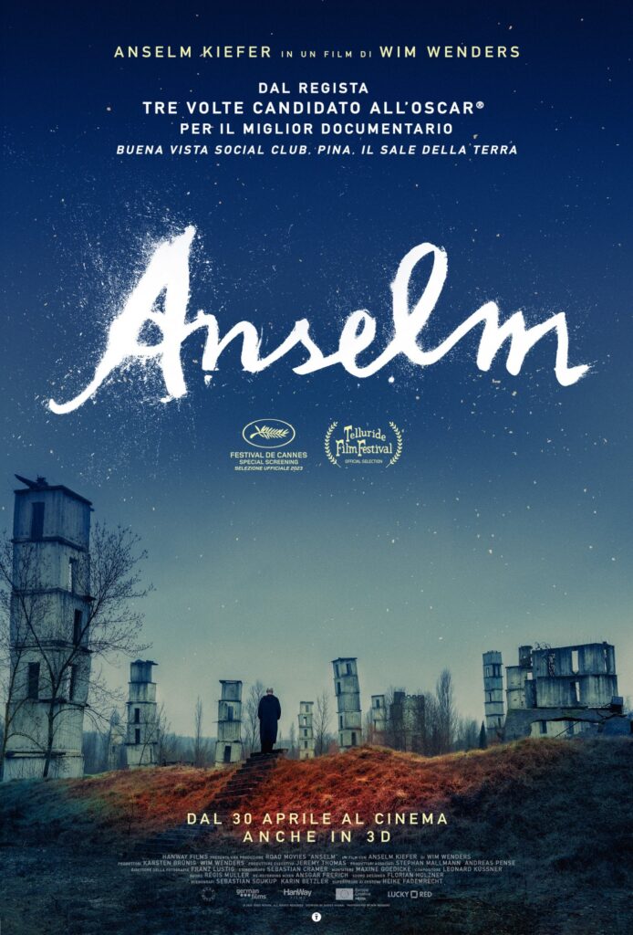 Anselm, la locandina italiana del film di Wim Wenders