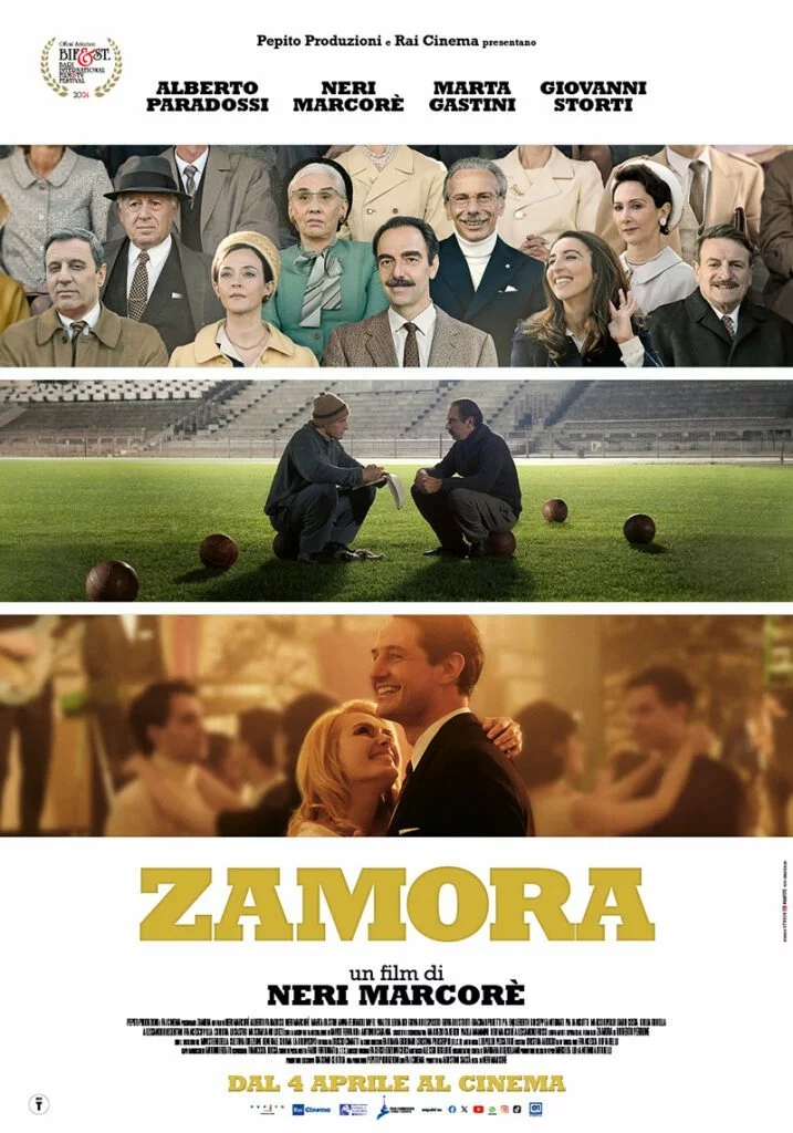 Zamora, la locandina del film di Neri Marcorè